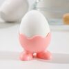 Подставка для яиц "Ноги" 5х4 см, цвет розовый 1210647