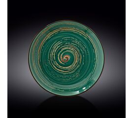 Тарелка круглая WL-669516/A (28см) SPIRAL зеленый цв.