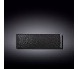 Блюдо прямоугольное WL-661102/A (30*9,5см) черный сланец