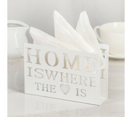 Салфетница «Дом здесь», 15х4х10 см, цвет белый   3747079