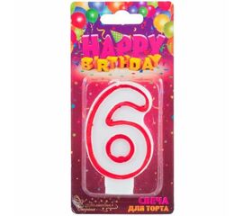 Свеча Цифра " 6 "