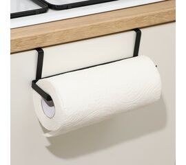 Держатель для полотенец Доляна, на дверцу, цвет чёрный 7402316