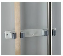 Держатель для уборочного инвентаря, 22×2,5×5 см, цвет бело-серый 3806799