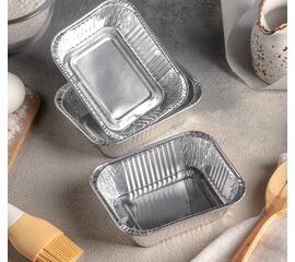 Набор форм для выпечки из фольги Доляна, 250 мл, 3 шт, 12,5×9,8×3,3см 2518929