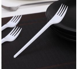 Набор одноразовых вилок, 16,5 см ( ±1 см), 12 шт, цвет белый 710059