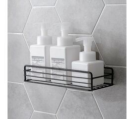 Полка на липучке, 26,5×11×5 см, цвет чёрный 5168787