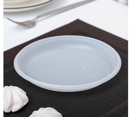 Набор одноразовых тарелок, d=17 см, 10 шт, цвет белый 5484461