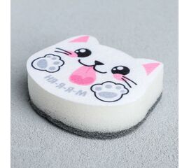 Губка для мытья посуды «Ня-я-ям» 8х6,6 см 5122301