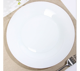 Тарелка обеденная 25см ЛИЛИ БЕЛЫЙ Q8714