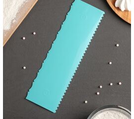 Шпатель кондитерский двойной Доляна «Узор», 25,5×7,5 см 4314199