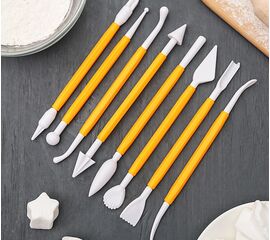 Набор приспособлений для моделирования кондитерских украшений 8 шт, Доляна, МИКС 830293