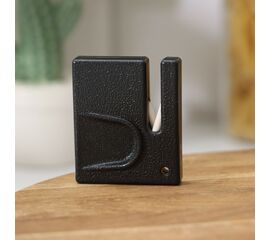 Точилка для ножей керамическая Доляна, 1×5×5 см, чёрный 158608