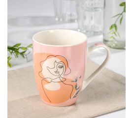 Кружка 350мл фарфоровая Доляна «Силуэт» 7342351