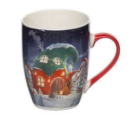 Кружка 350мл новогодняя "Изба" JS2301005