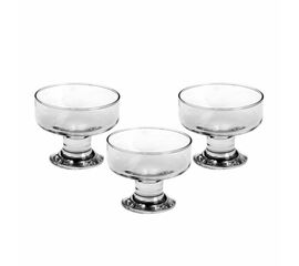 Набор креманок для мороженого 3шт АЙС ВИЛЛЬ h=80 мм 41016B