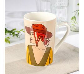 Кружка 380мл  фарфоровая Доляна Мода 742355