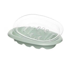 Мыльница открытая двухсекционная мята IS10804-8M