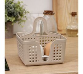 Органайзер переносной ЛОФТ 150*150*160мм латте с перегородкой V430020