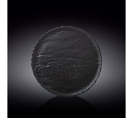 Тарелка круглая WL-661126/A (25,5см) черный сланец