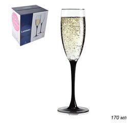 Набор фужеров д/шампанского 170мл*6 шт.  Домино H8167