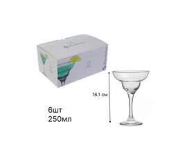 Набор бокалов д/маргариты 250мл*6шт PASABAHCE Бистро 44787B