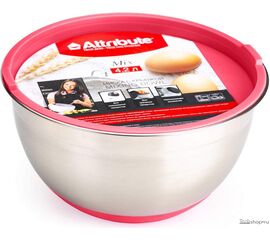 Миска 4,2л с крышкой MIX ASS020