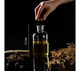 Бутыль для соусов и масла 550 мл, с пробковой крышкой "Парфе" 8х17 см 6932392