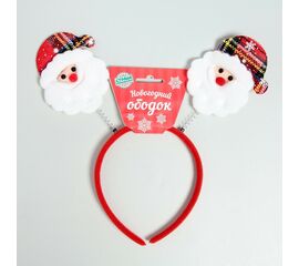 Карнавальный ободок "Дед Мороз"  МИКС 5017219
