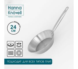 Сковорода 24см, h=50, толщина стенки 0,6 мм, индукция, длинна ручки 21,5 см   9355237