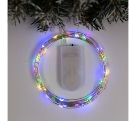 НИТЬ ROSA. IP20, 5 м, Н.С. LED(1608)-50-6V, CR2032x2 (в компл.), фиксинг, МУЛЬТИ 2433900