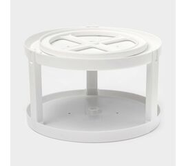 Органайзер вращающийся 2-х ярусный с силиконовой вставкой "Griten" d-25 см, цвет белый   10179539