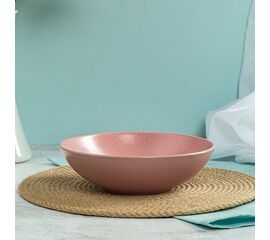 Тарелка суповая DROPS розовый 18.6см