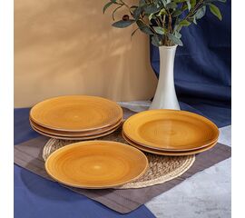 Тарелка обеденная TWIST медовый 24.8см