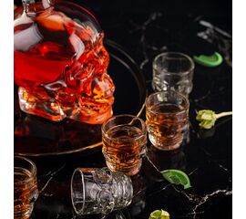 Набор SKULL 7 предметов (штоф 800мл стопки 6шт 50мл) GL002