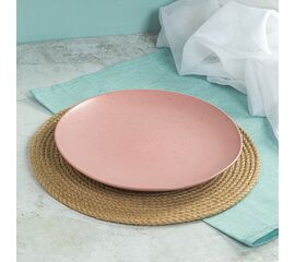 Тарелка обеденная DROPS розовый 24.8см