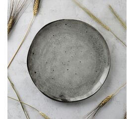 Тарелка обеденная STONE серый 26см