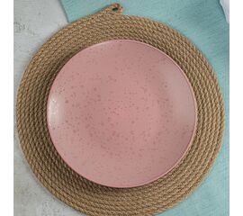 Тарелка десертная 20см DROPS розовый DMD222