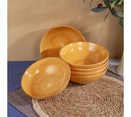 Тарелка суповая TWIST медовый 19см