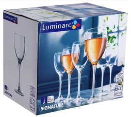 Набор бокалов для вина 6шт 250мл СИГНАТЮР (ЭТАЛОН) H8168