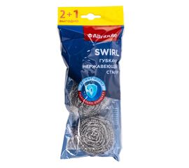 Губка SWIRL из нержавеющей стали 2+1шт ACS100