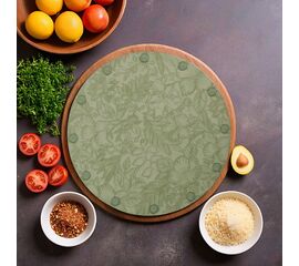 Салфетка сервировочная FLORA, зеленая 38см DMP07