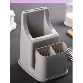 Подставка для столовых приборов универсальная с съёмным поддоном (цвет МИКС) C361