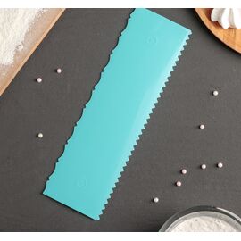 Шпатель кондитерский двойной Доляна «Узор», 25,5×7,5 см 4314199