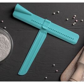 Шпатель кондитерский угловой Доляна, 2 части, 23,5×4,7×2,6 см 2957151