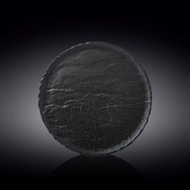 Тарелка круглая WL-661126/A (25,5см) черный сланец