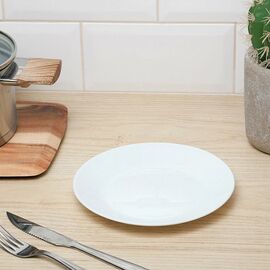 Тарелка десертная 18см ЛИЛИ БЕЛЫЙ Q8717