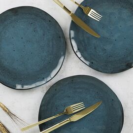 Тарелка обеденная STONE синий 26см