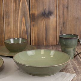 Тарелка суповая HELEZONE GREEN 22см