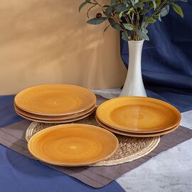 Тарелка обеденная TWIST медовый 24.8см