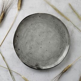 Тарелка обеденная STONE серый 26см